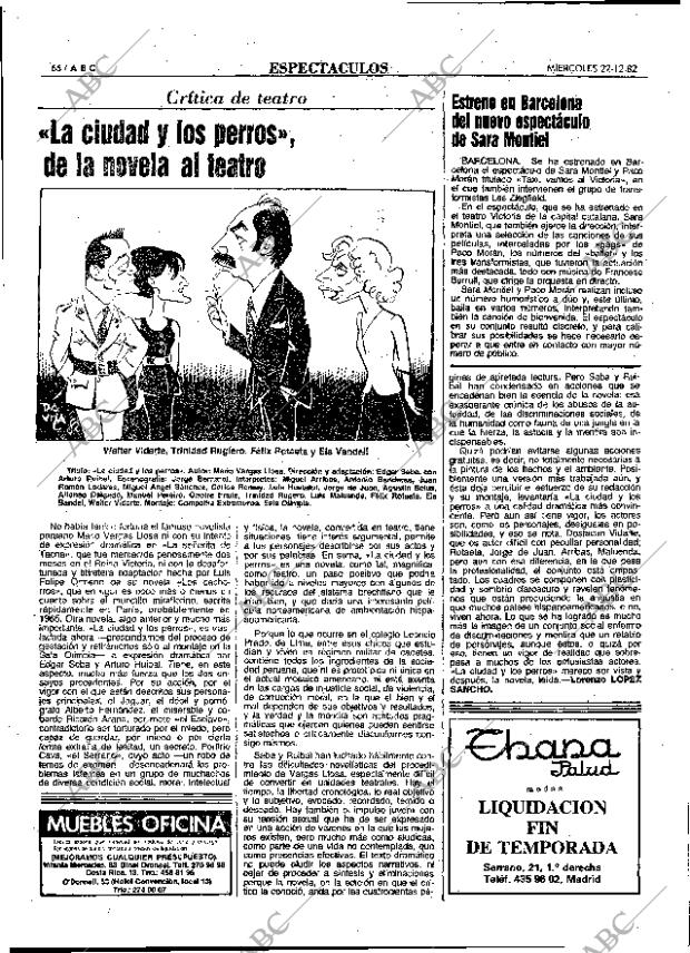 ABC MADRID 22-12-1982 página 66