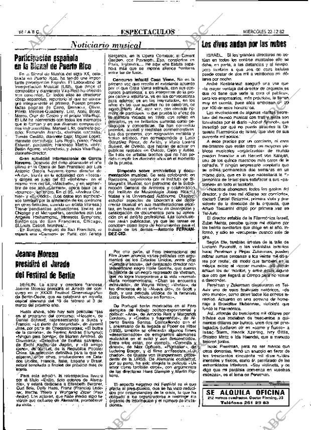 ABC MADRID 22-12-1982 página 68