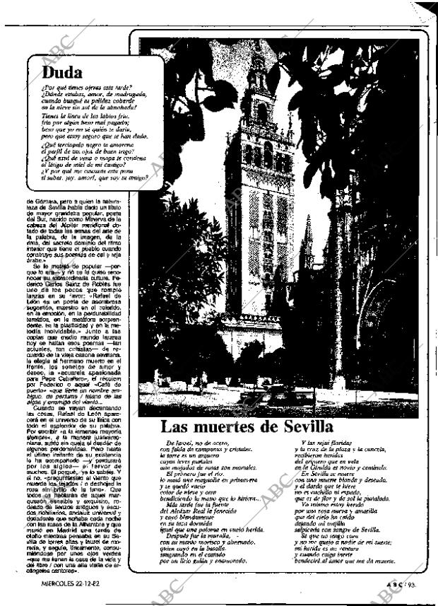 ABC MADRID 22-12-1982 página 93