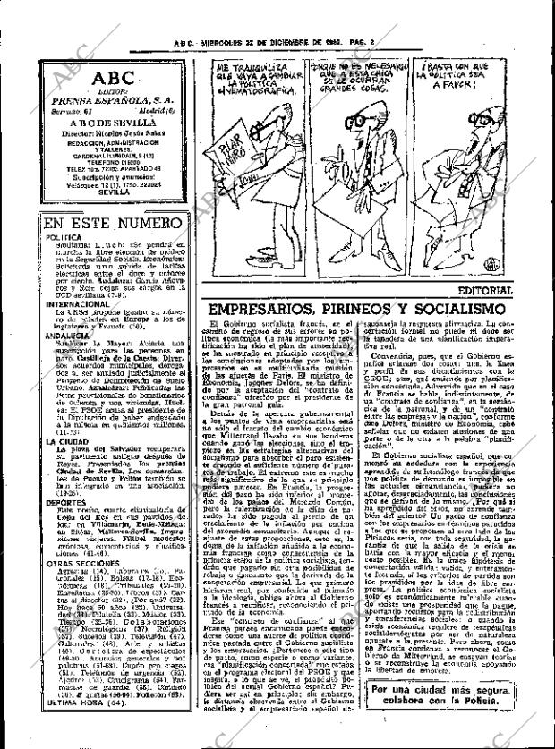 ABC SEVILLA 22-12-1982 página 18