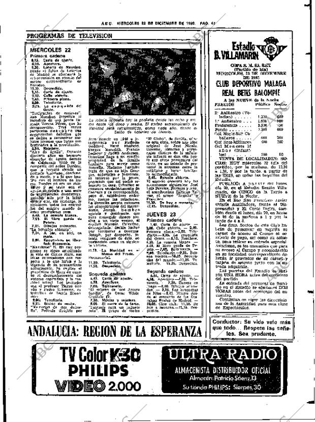 ABC SEVILLA 22-12-1982 página 63