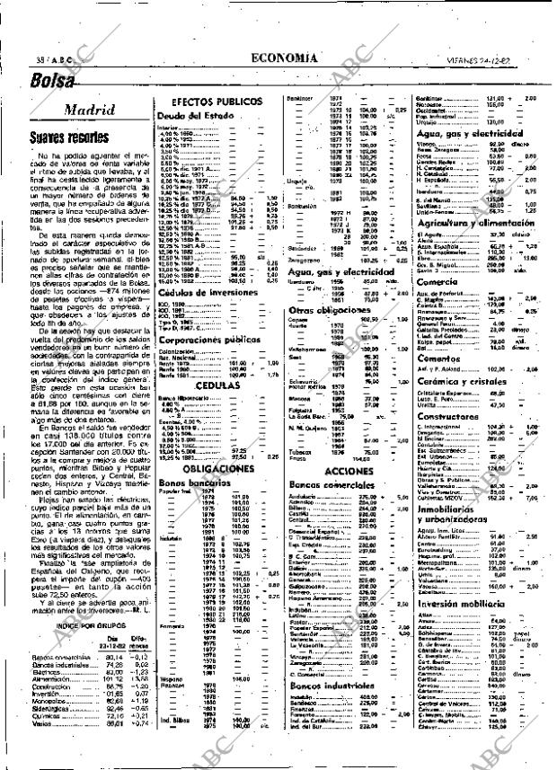 ABC MADRID 24-12-1982 página 38