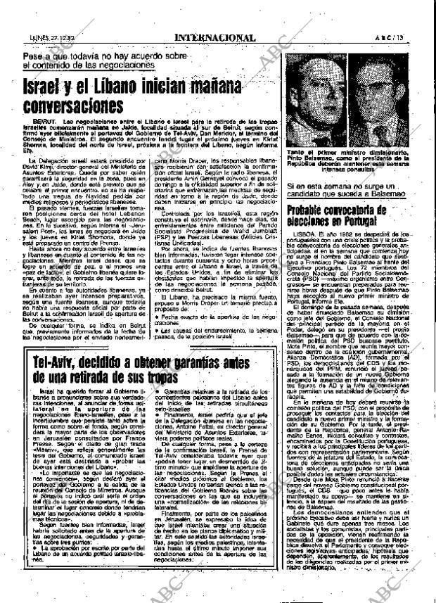 ABC MADRID 27-12-1982 página 13