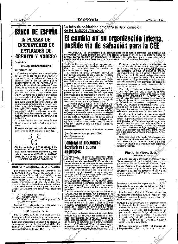 ABC MADRID 27-12-1982 página 44