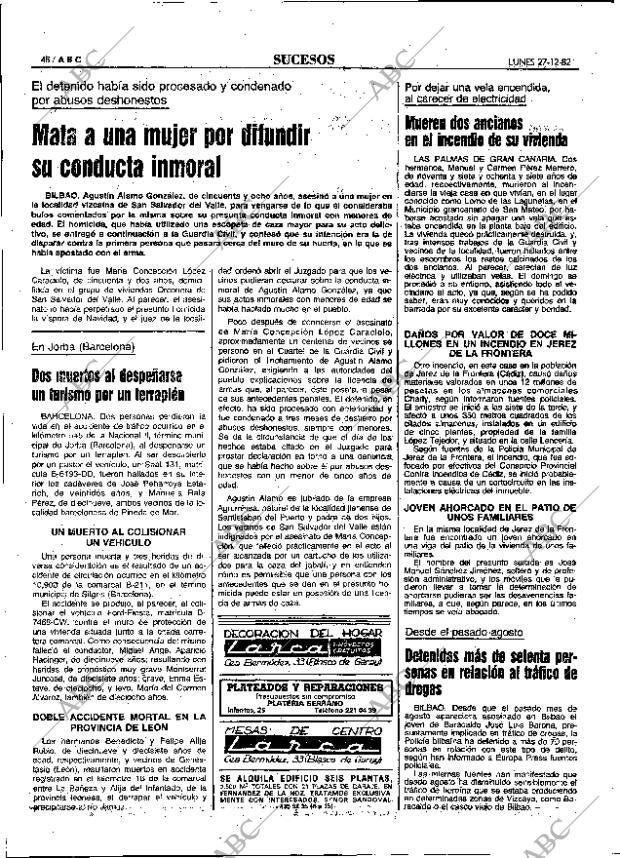 ABC MADRID 27-12-1982 página 48