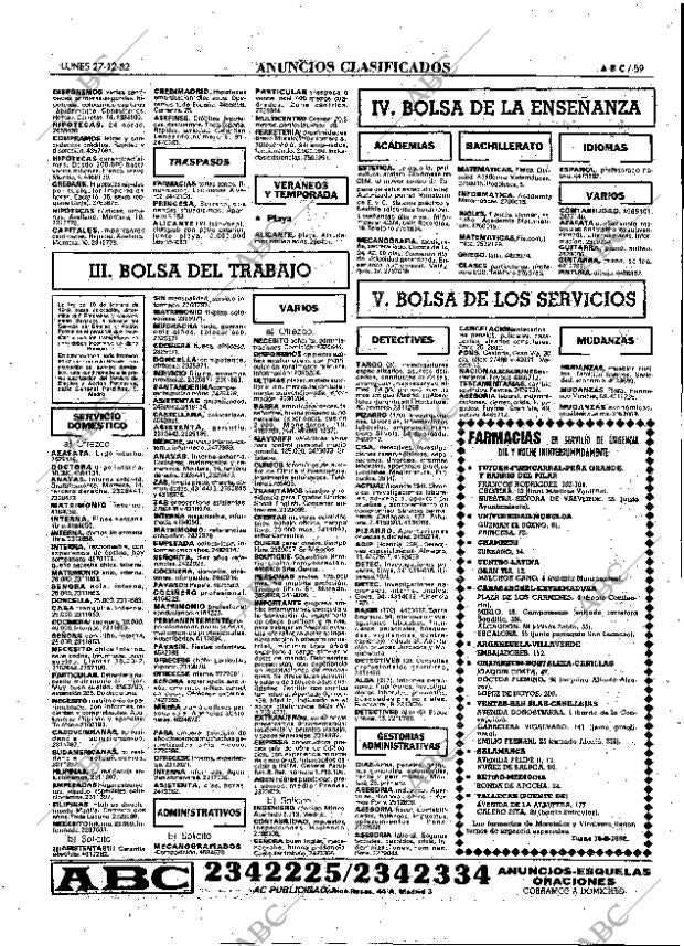 ABC MADRID 27-12-1982 página 59