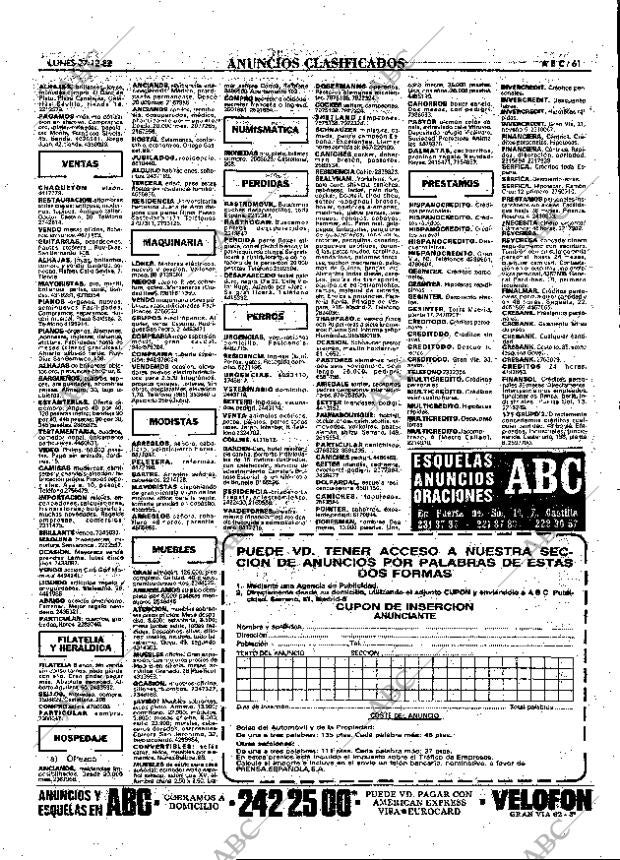 ABC MADRID 27-12-1982 página 61