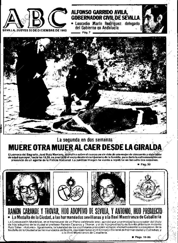 ABC SEVILLA 30-12-1982 página 1