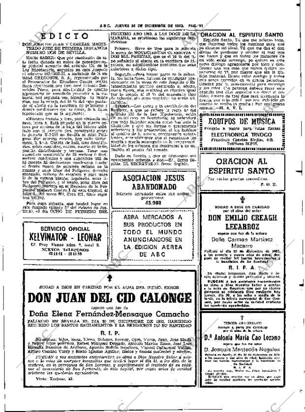 ABC SEVILLA 30-12-1982 página 77