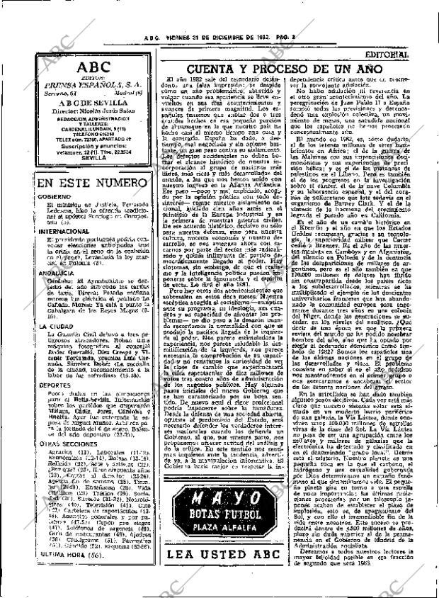 ABC SEVILLA 31-12-1982 página 14