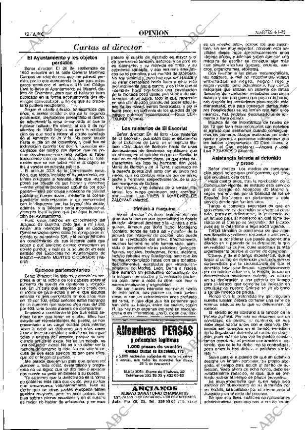 ABC MADRID 04-01-1983 página 12