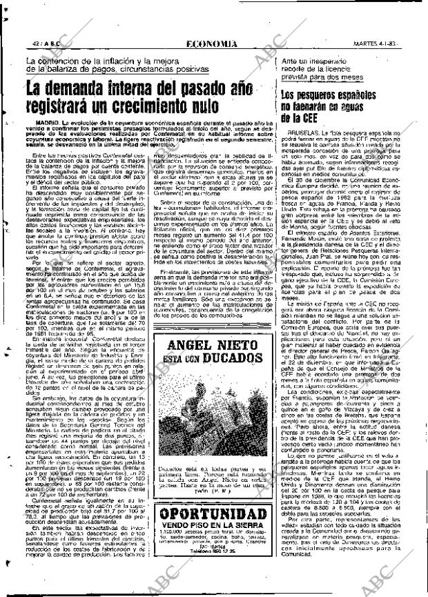 ABC MADRID 04-01-1983 página 42