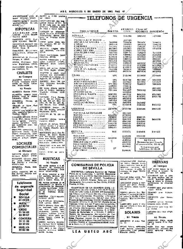 ABC SEVILLA 05-01-1983 página 47