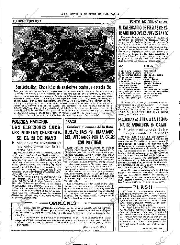 ABC SEVILLA 06-01-1983 página 19