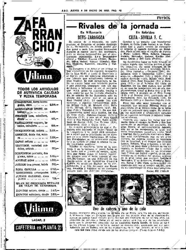 ABC SEVILLA 06-01-1983 página 52