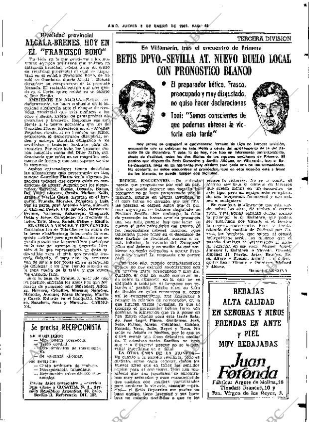 ABC SEVILLA 06-01-1983 página 53