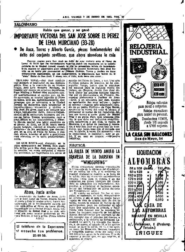 ABC SEVILLA 07-01-1983 página 45