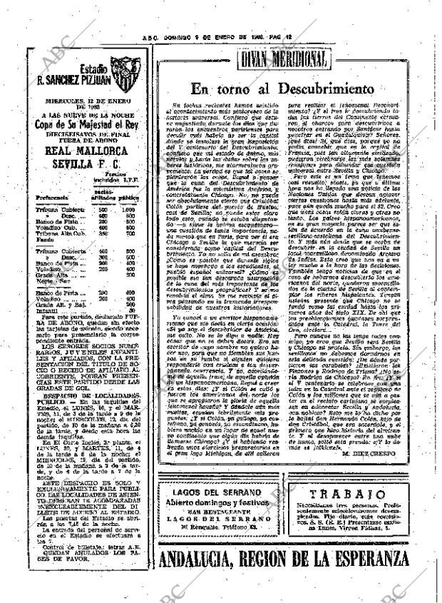 ABC SEVILLA 09-01-1983 página 22