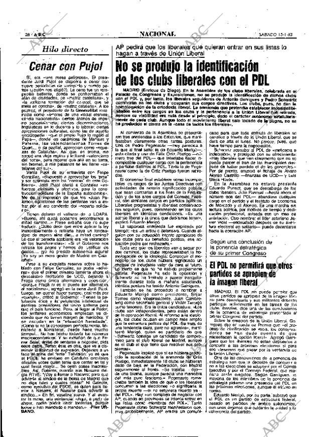 ABC MADRID 15-01-1983 página 28