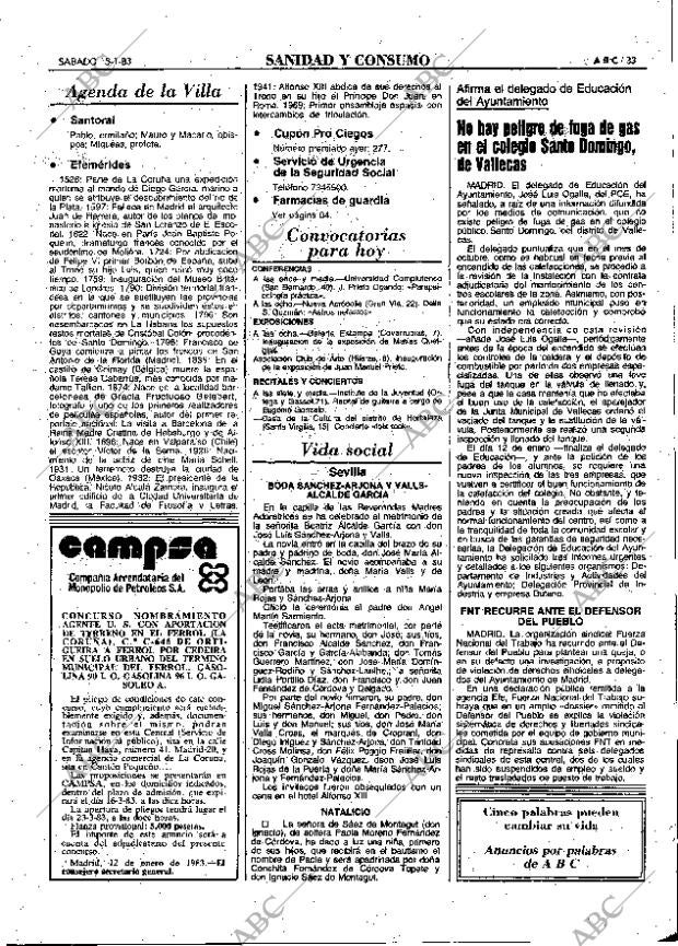ABC MADRID 15-01-1983 página 33