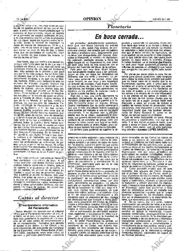 ABC MADRID 20-01-1983 página 12