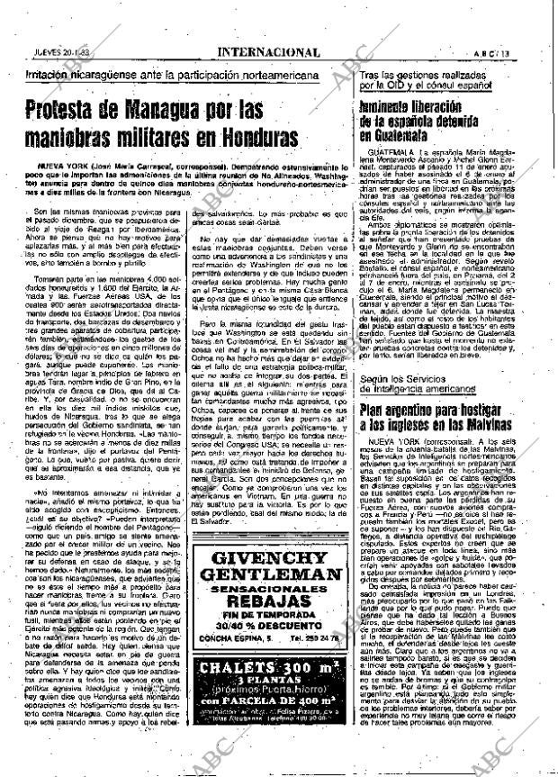 ABC MADRID 20-01-1983 página 13