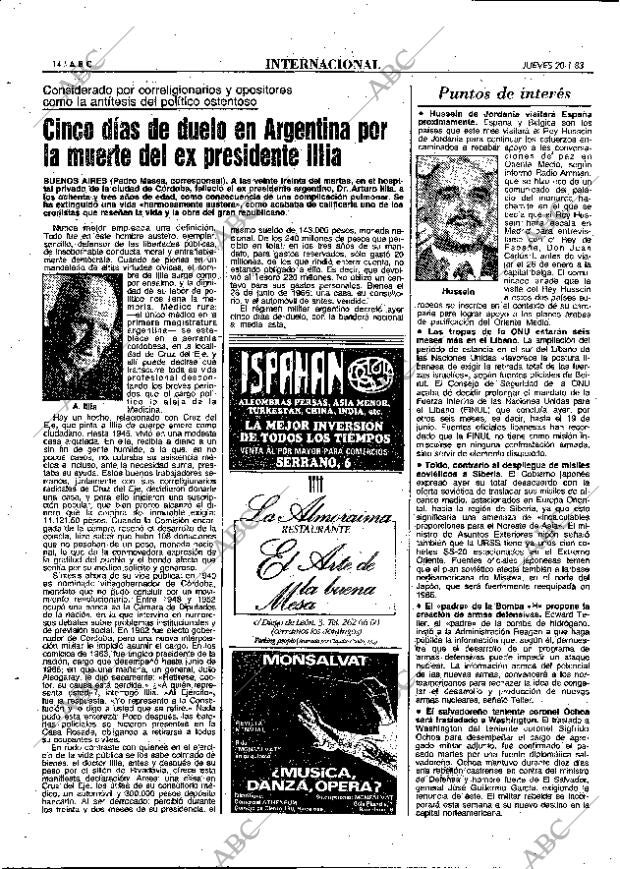 ABC MADRID 20-01-1983 página 14