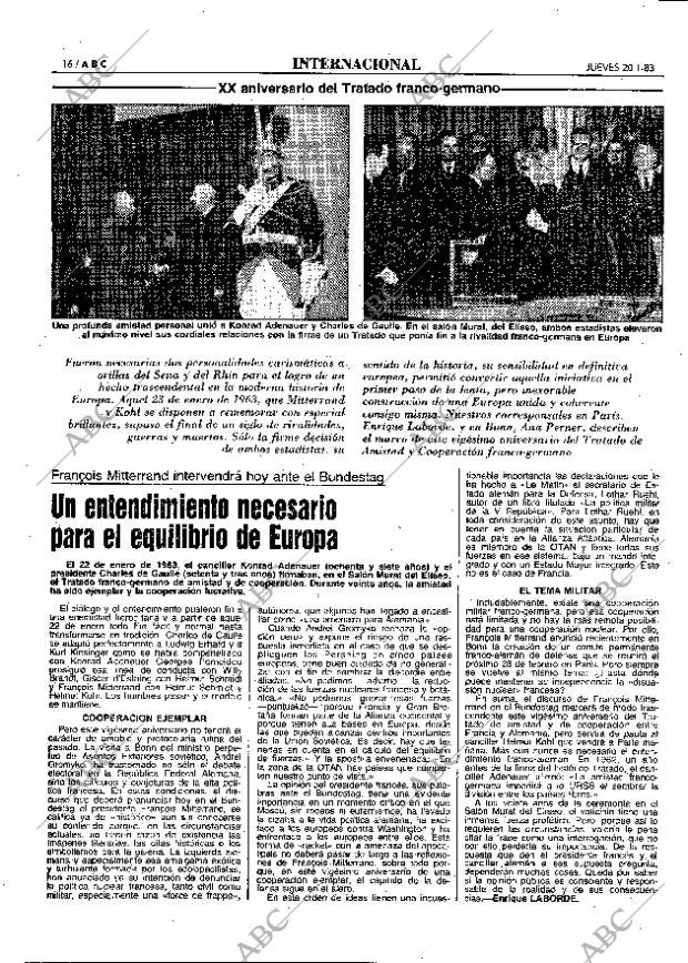 ABC MADRID 20-01-1983 página 16