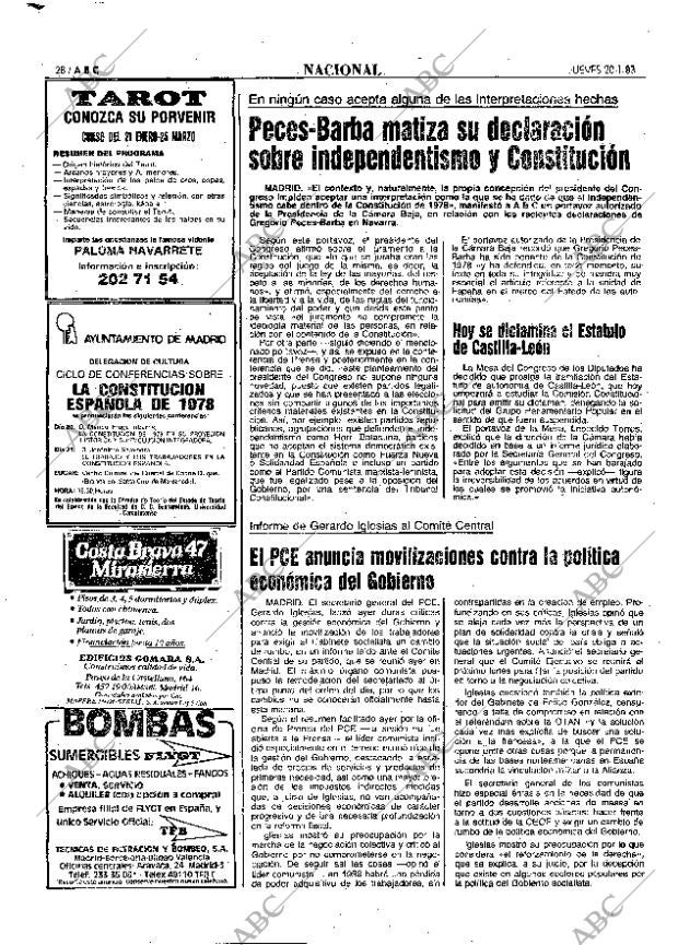 ABC MADRID 20-01-1983 página 28