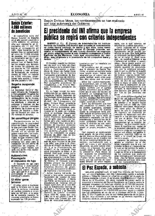 ABC MADRID 20-01-1983 página 41