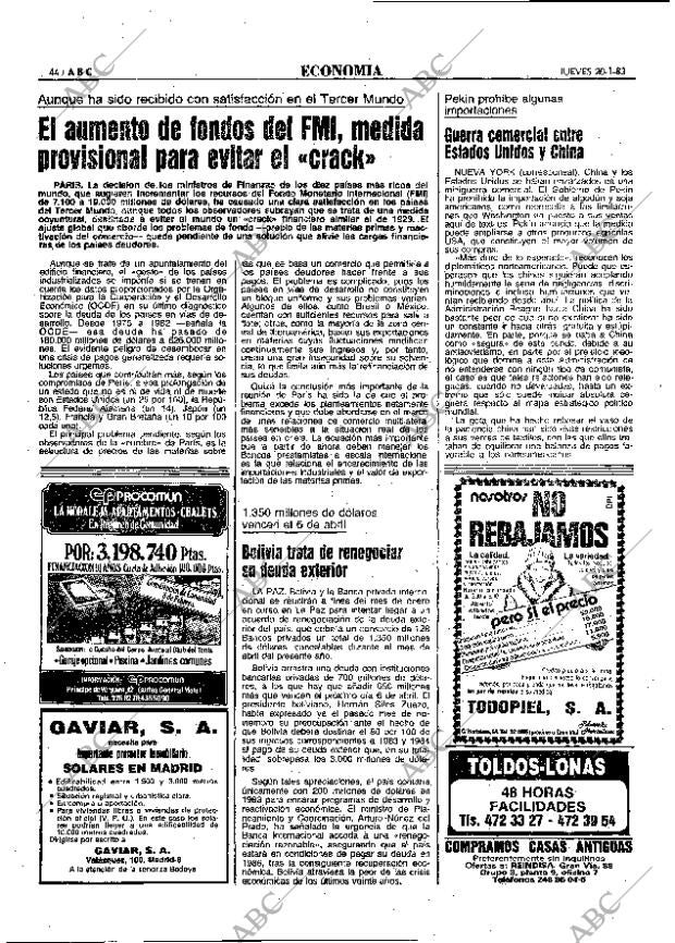 ABC MADRID 20-01-1983 página 44