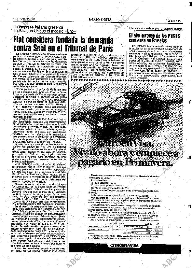 ABC MADRID 20-01-1983 página 45