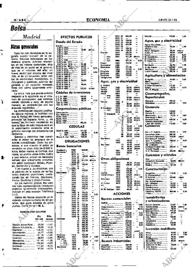 ABC MADRID 20-01-1983 página 46