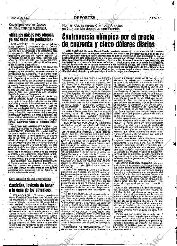 ABC MADRID 20-01-1983 página 57