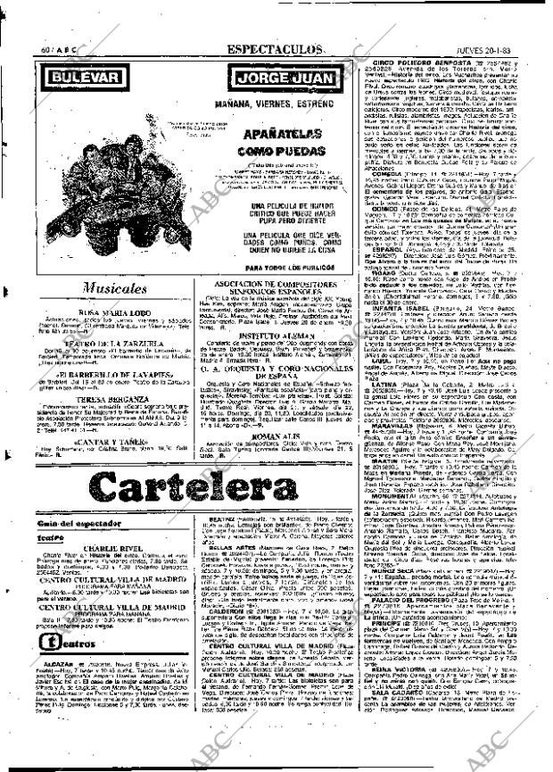 ABC MADRID 20-01-1983 página 60