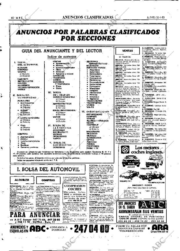 ABC MADRID 20-01-1983 página 66