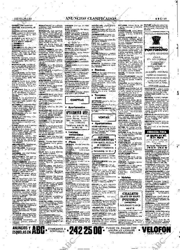 ABC MADRID 20-01-1983 página 69