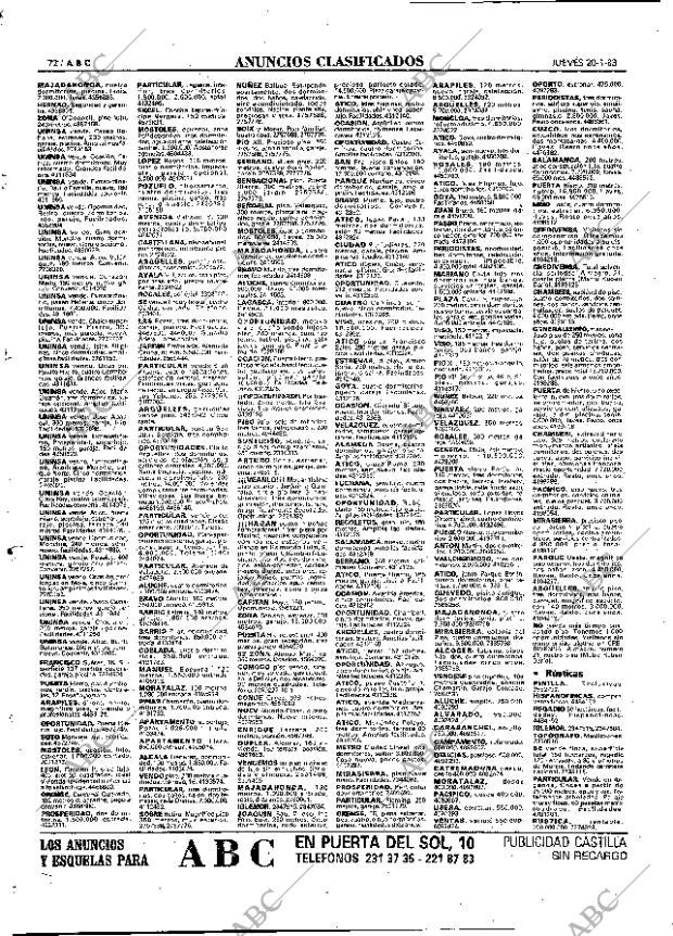ABC MADRID 20-01-1983 página 72