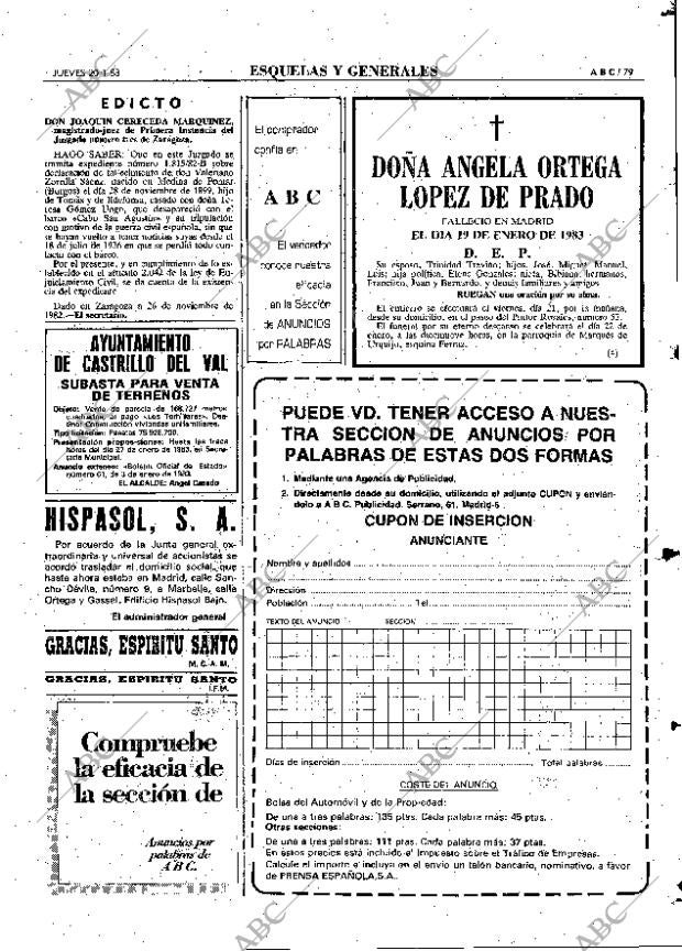 ABC MADRID 20-01-1983 página 79
