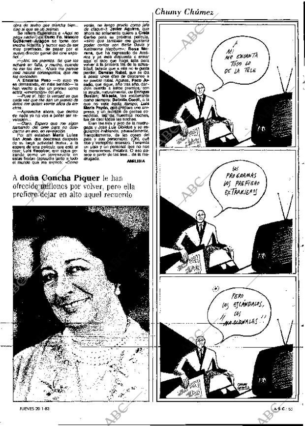 ABC MADRID 20-01-1983 página 85