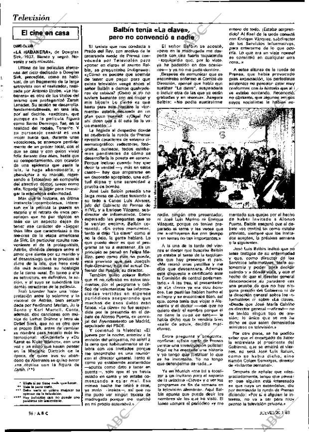 ABC MADRID 20-01-1983 página 86