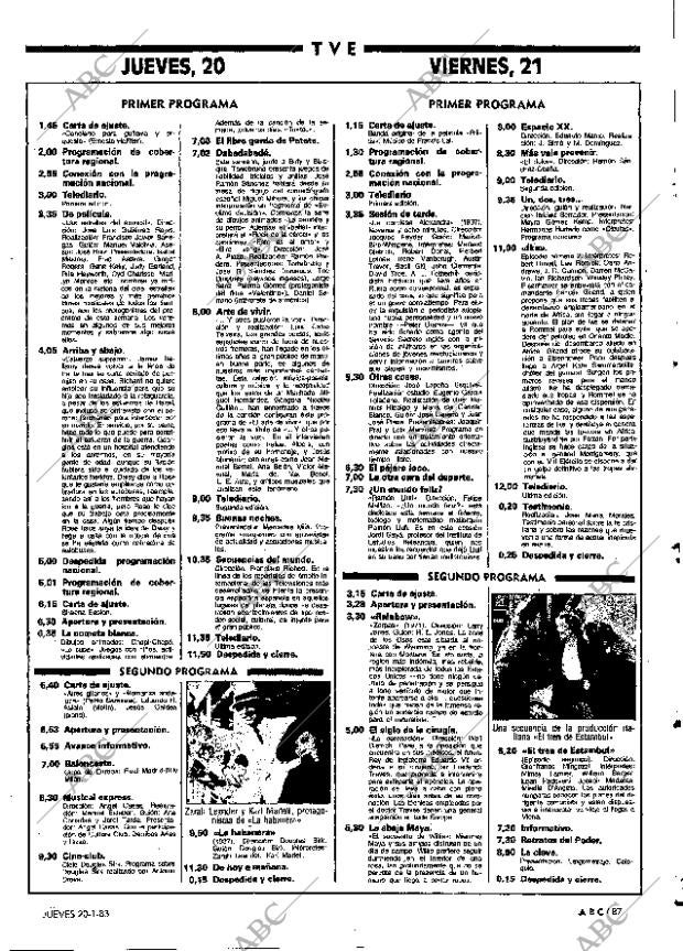 ABC MADRID 20-01-1983 página 87