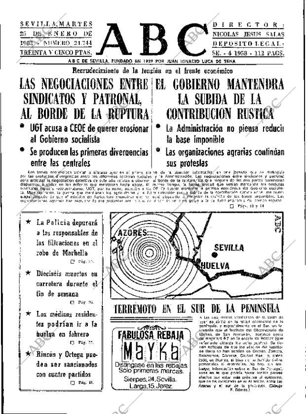 ABC SEVILLA 25-01-1983 página 21