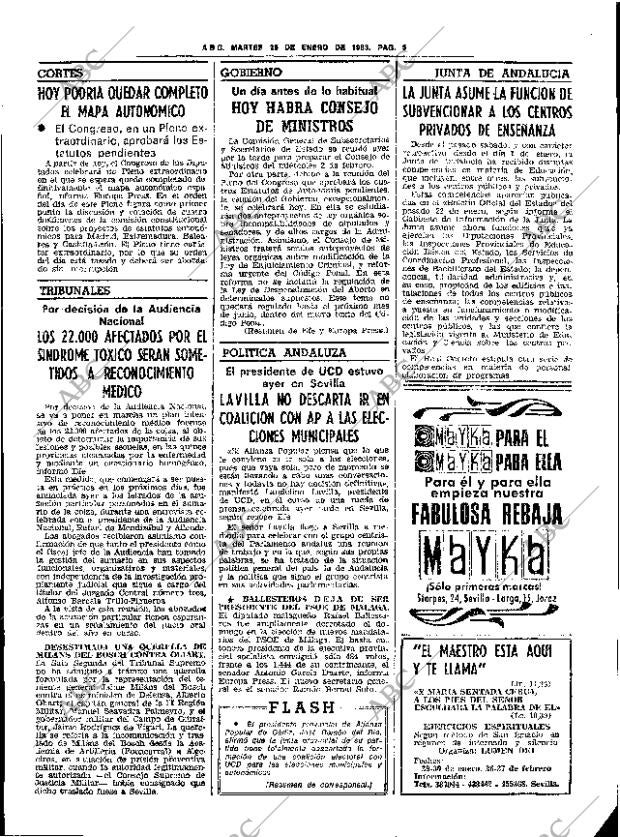 ABC SEVILLA 25-01-1983 página 25