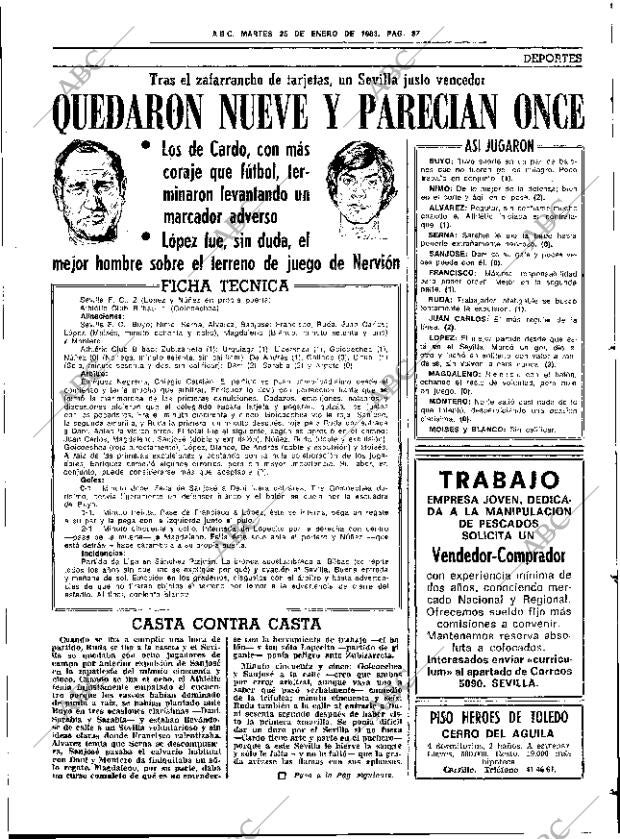 ABC SEVILLA 25-01-1983 página 57