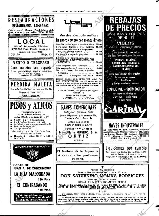 ABC SEVILLA 25-01-1983 página 91