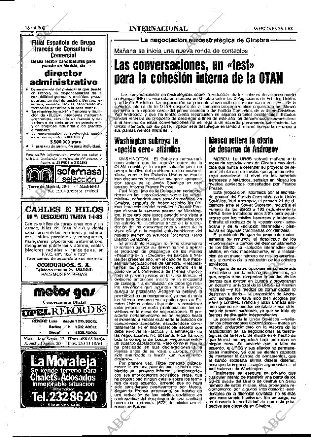 ABC MADRID 26-01-1983 página 16