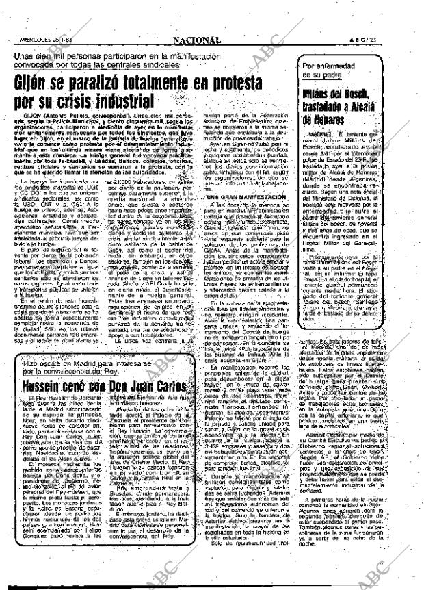 ABC MADRID 26-01-1983 página 23