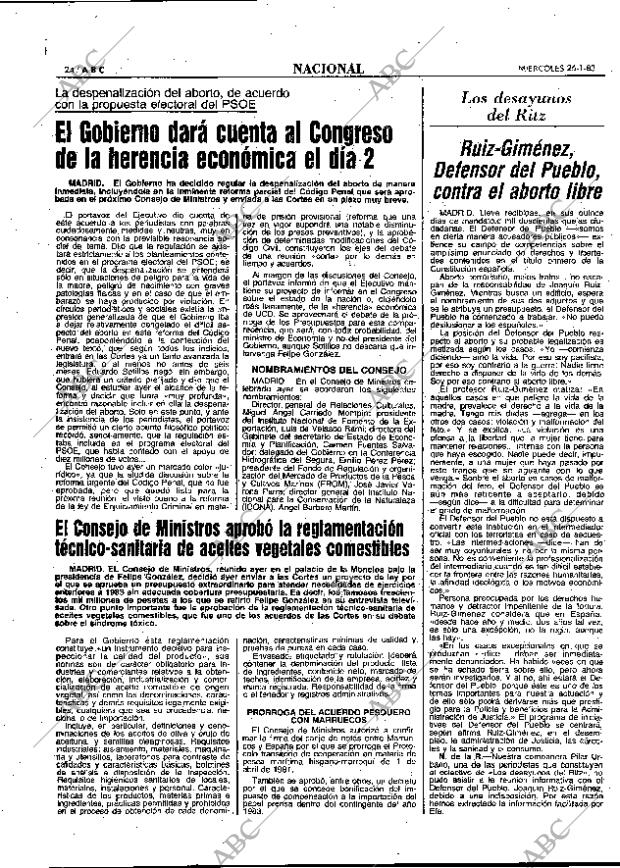 ABC MADRID 26-01-1983 página 24