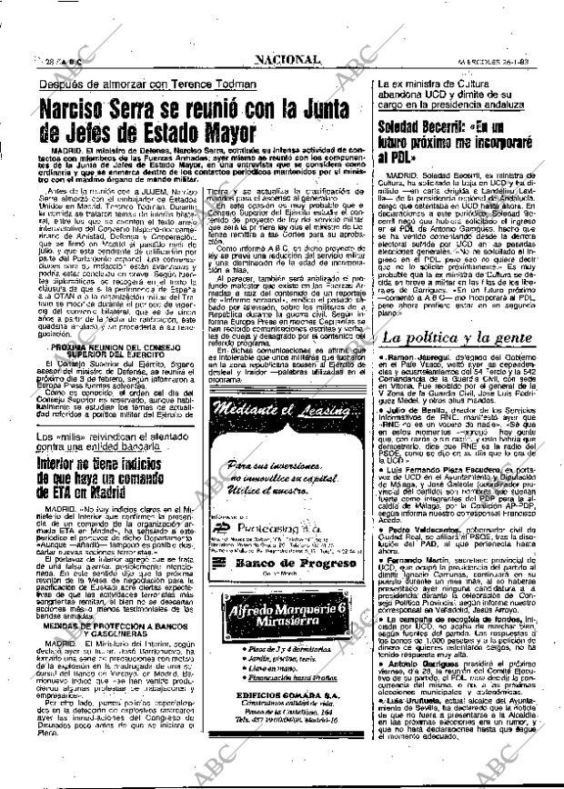 ABC MADRID 26-01-1983 página 28